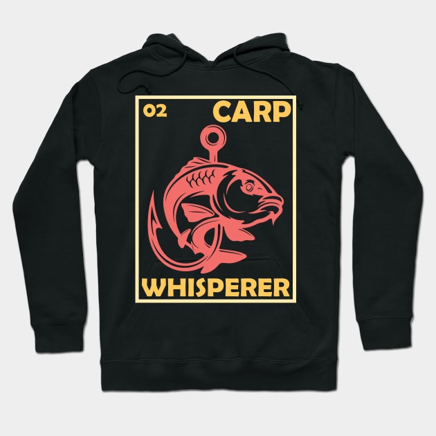 Carp Fishing Whisperer- carp Fishing-Fishing Hoodie by Leonitrias Welt